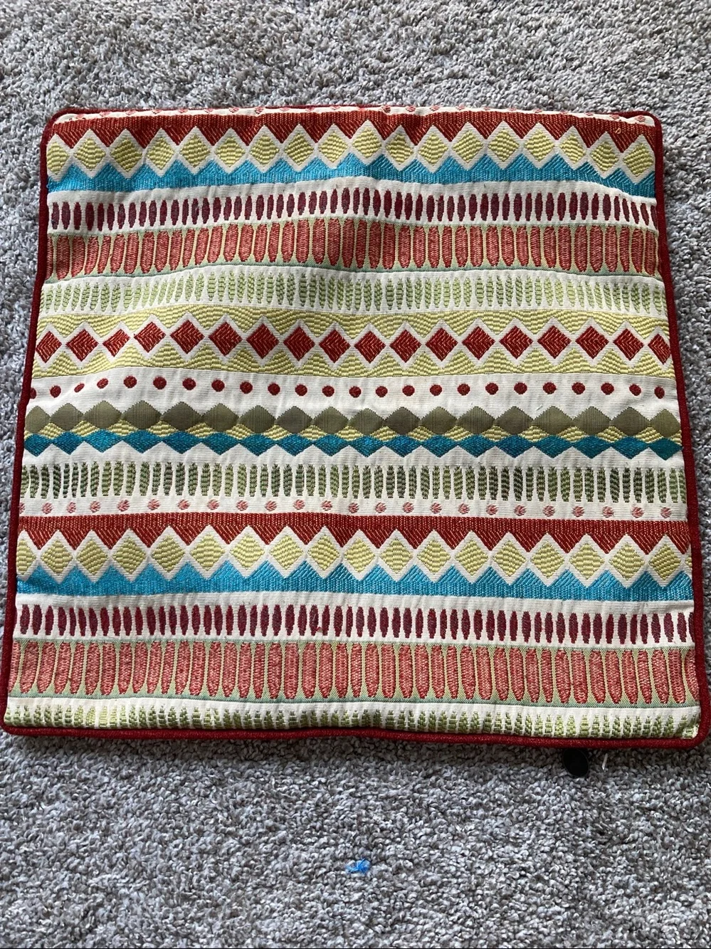 Pier 1 Set of 2 Pillow shams Textured Tapestry Aztec geometric Southwestern